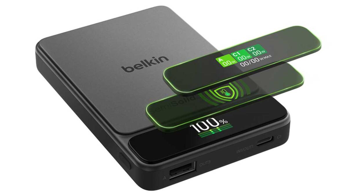 Портативное зарядное устройство Belkin Qi2 UltraCharge Pro