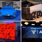 Электрический автомобиль передний вид дисплей интерфейс