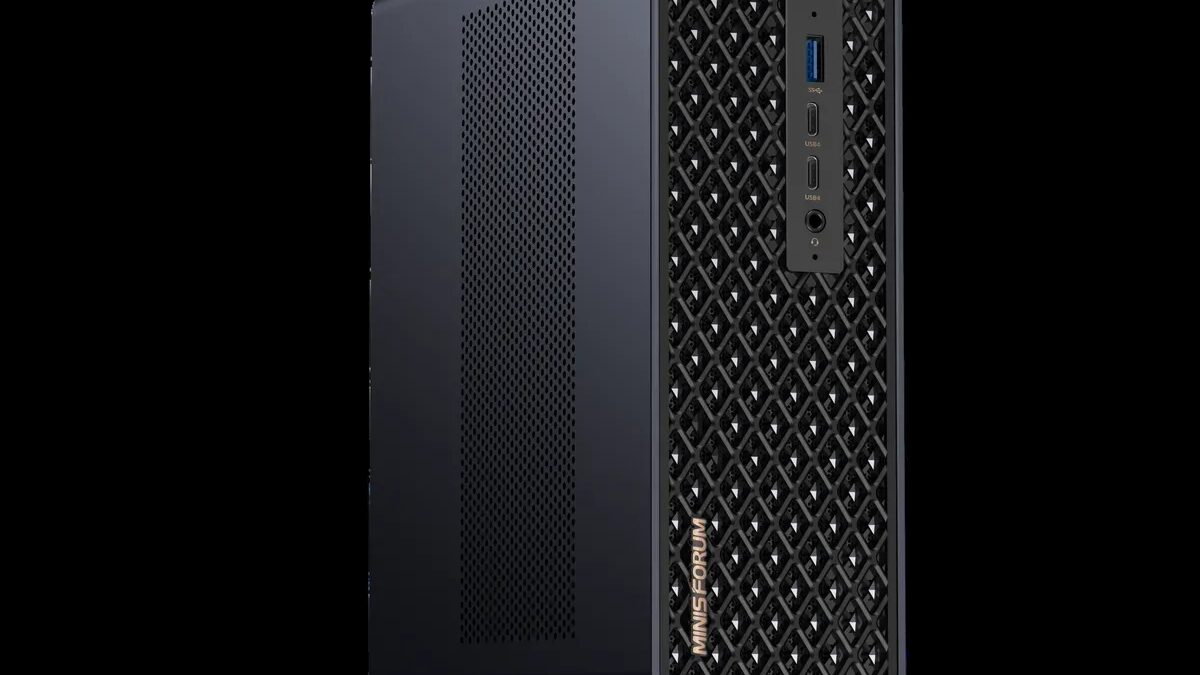 Мини-компьютер Minisforum с передними портами Ryzen AI Max+ Pro 495