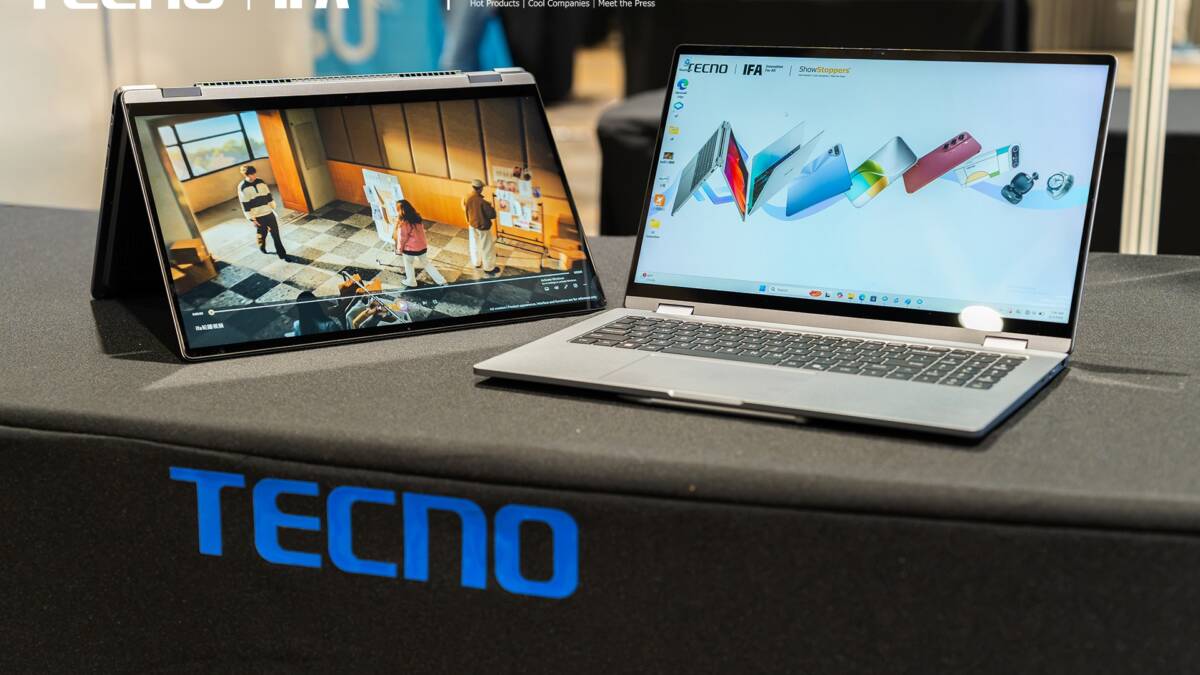 ноутбук-трансформер Tecno с экранами 120 Гц и смартфон без рамок