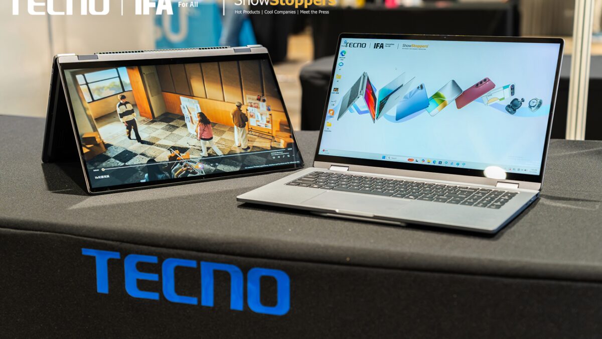 Ноутбук TECNO MEGABOOK и планшет на выставке