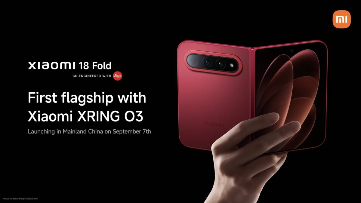 Xiaomi 18 Fold смартфон с разложенной крышкой камеры