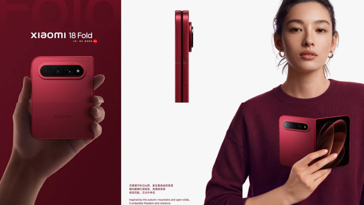 Xiaomi 18 Fold смартфон человек держит в руке