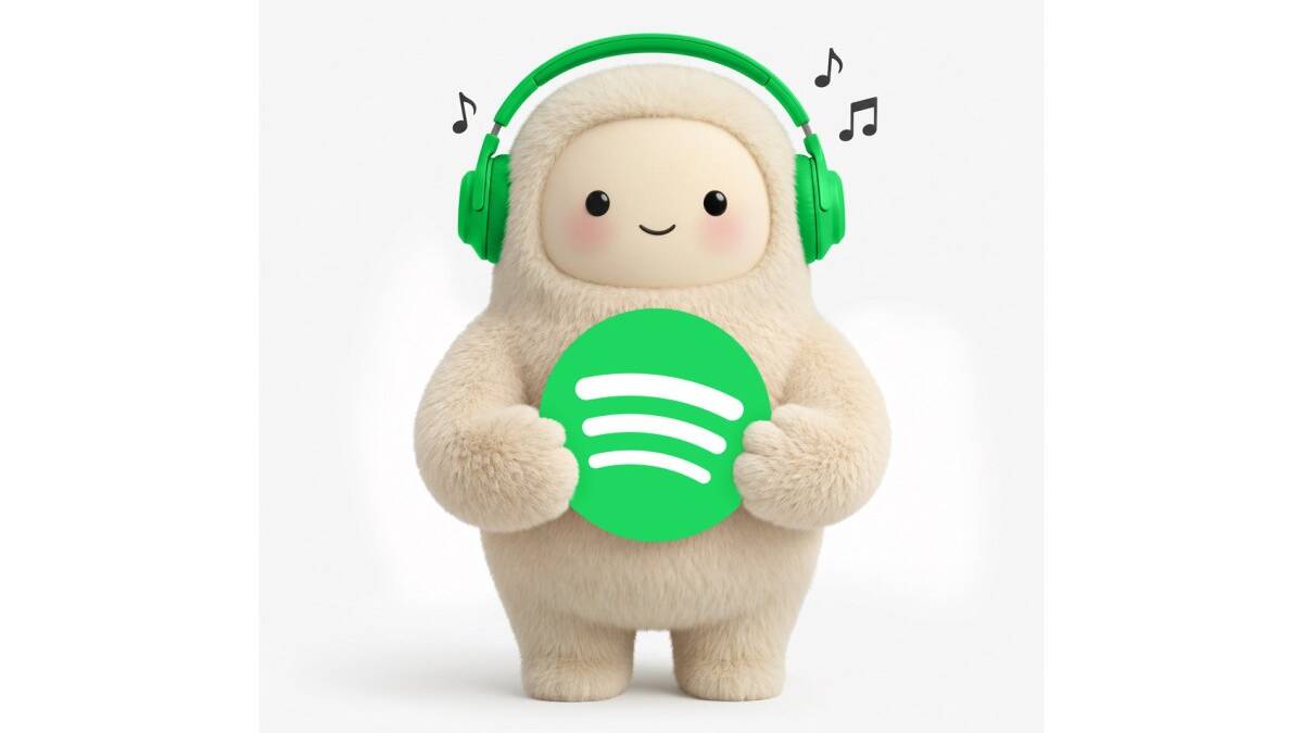 Мягкая игрушка с наушниками и логотипом Spotify