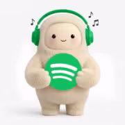 Мягкая игрушка с наушниками и логотипом Spotify