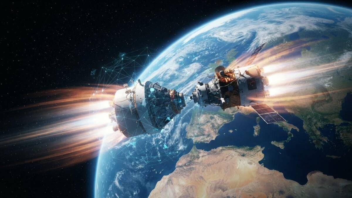 Космический аппарат Стэнфорда стыковка на скорости 28000 кмч