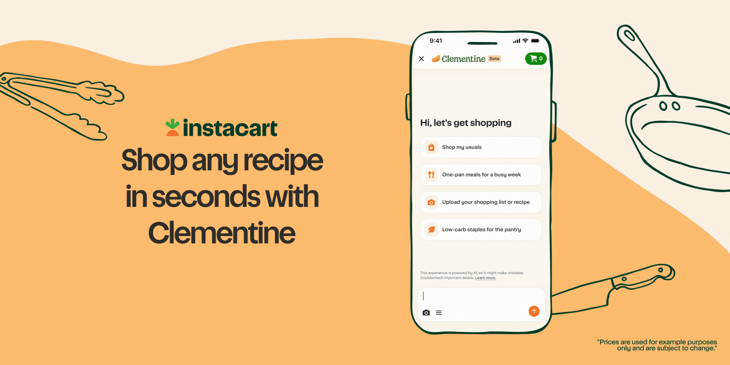 Instacart запустила ИИ-помощника Clementine для покупок продуктов 2 смартфон экран интерфейс приложение список кнопки иконки