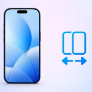 Айфон 14 с экраном иконки приложения и иконка iPhone Handoff