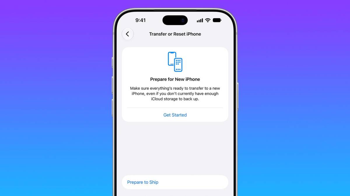 iPhone 18 Pro Max придётся разряжать перед отправкой по почте 1 Экран iPhone уведомление о подготовке к новому устройству
