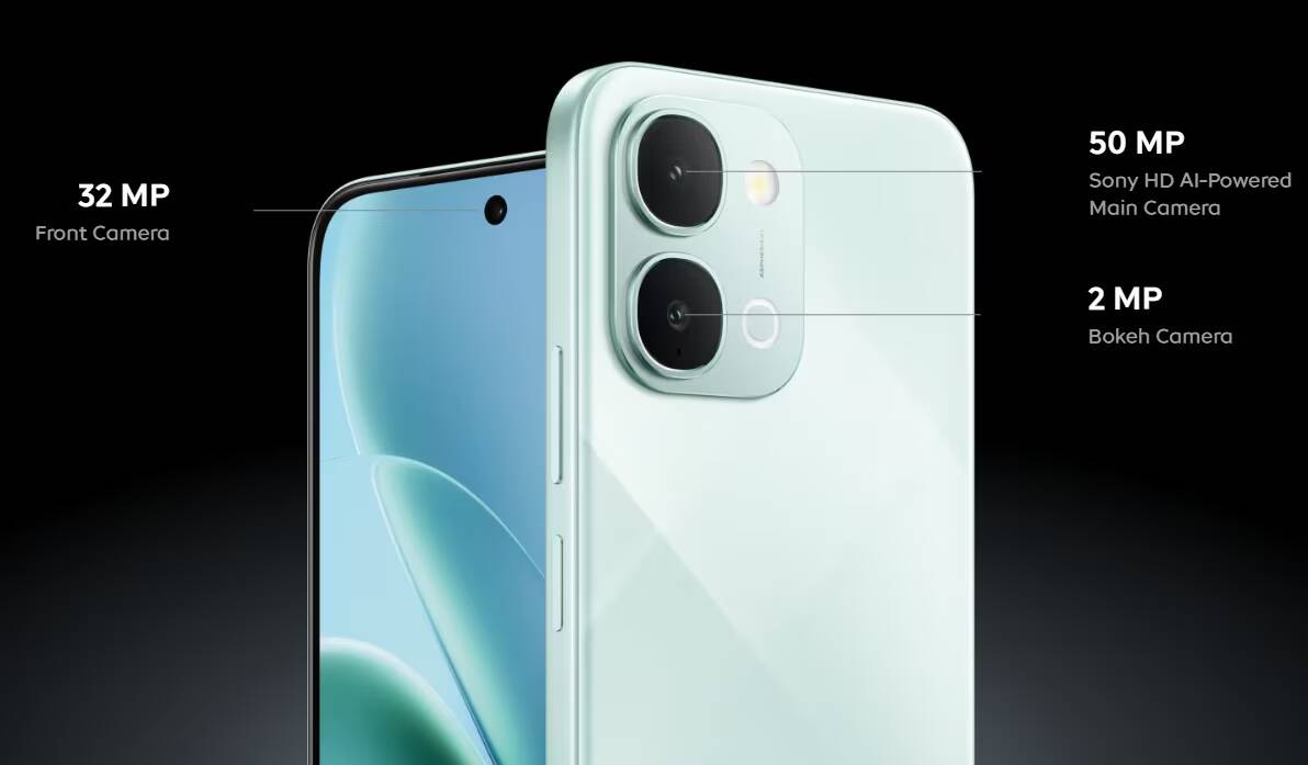 Камеры iQOO Z11xa 5G с двумя объектива и вспышкой