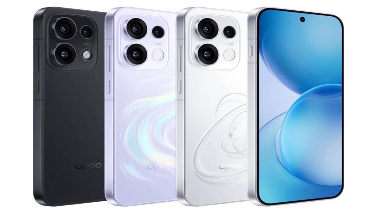 Варианты цветов OPPO Reno16t три камеры экран смартфона
