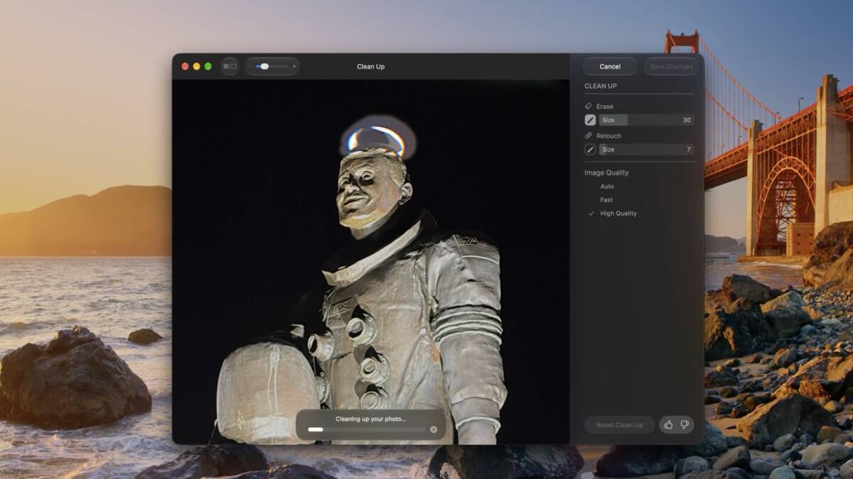 Удаление фона из фото с помощью macOS 27 Фото и ИИ