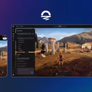 Мобильное устройство и настольный компьютер с интерфейсом Horizon Create и Horizon Studio