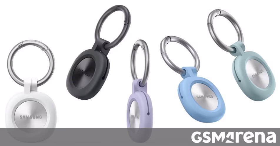 Пять брелоков Samsung SmartTag3 разных цветов и форм