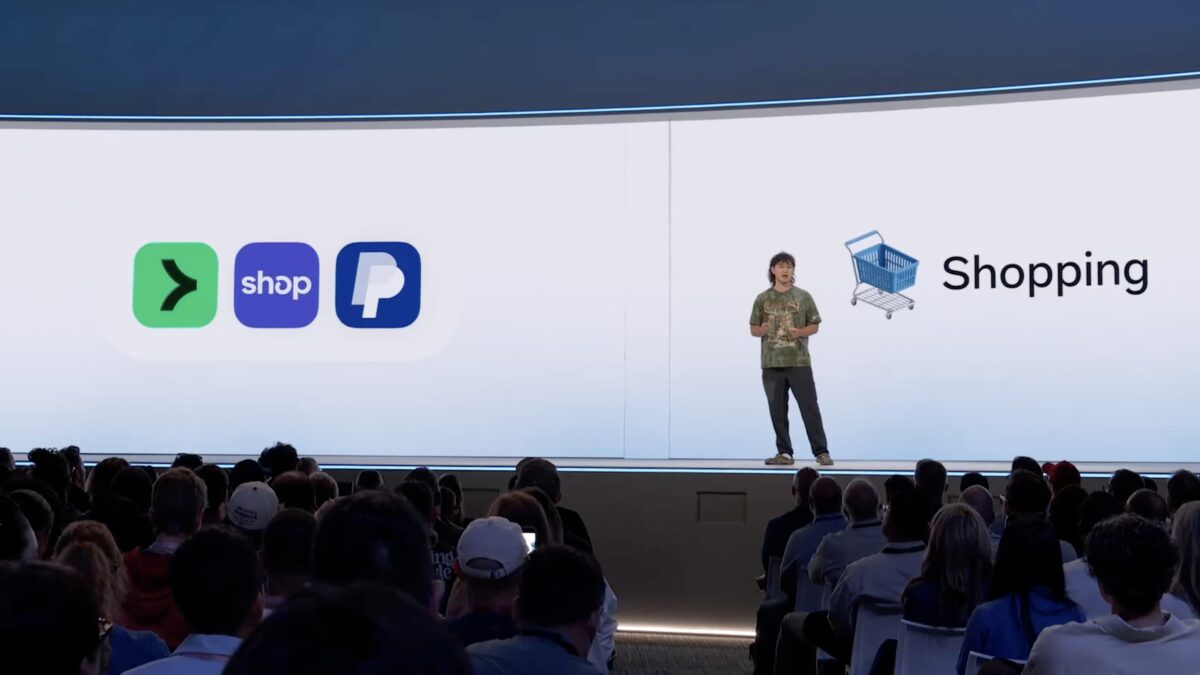 участник конференции с экраном displaying Meta название Muse