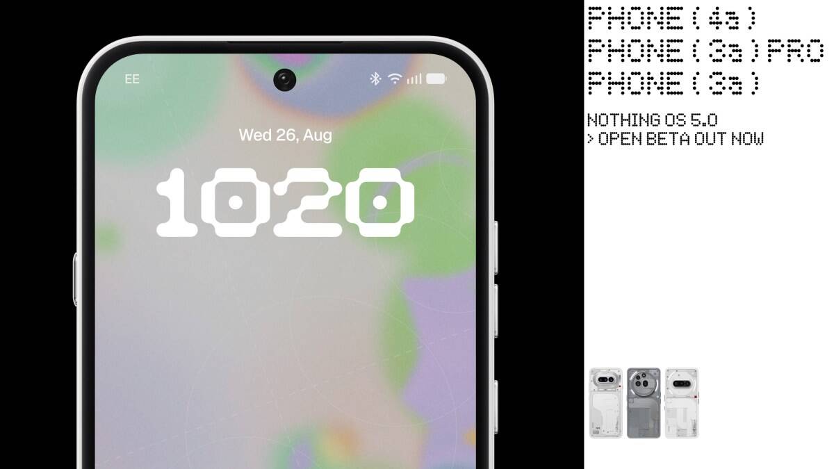 Экран смартфона Nothing OS 5.0 на Android 17