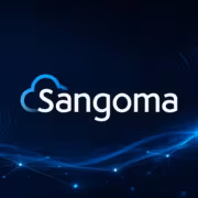 Логотип Sangoma с изображением облака и сетевых линий