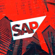 SAP предупредила о максимальной уязвимости OVERPASS в ядре SAP Kernel 1 Города с высотными зданиями и логотип SAP в центре