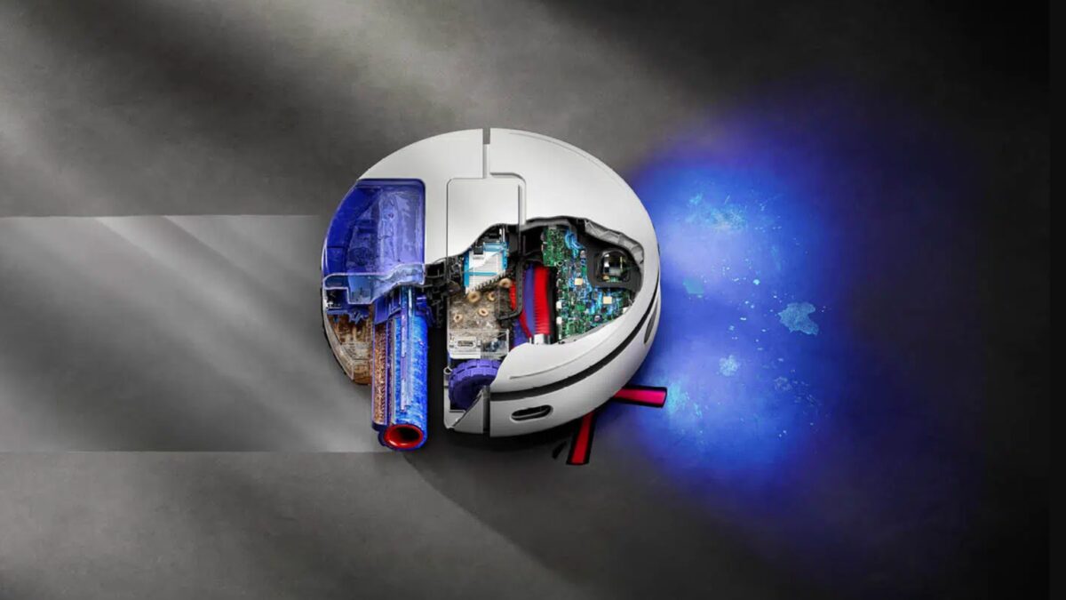 Внутренние части пылесоса Dyson Airblade 2026 с электронной платой