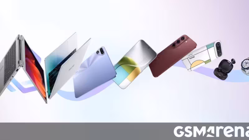 Tecno покажет на IFA 2026 безрамочный концепт-смартфон и ноутбук с шарниром на 360°