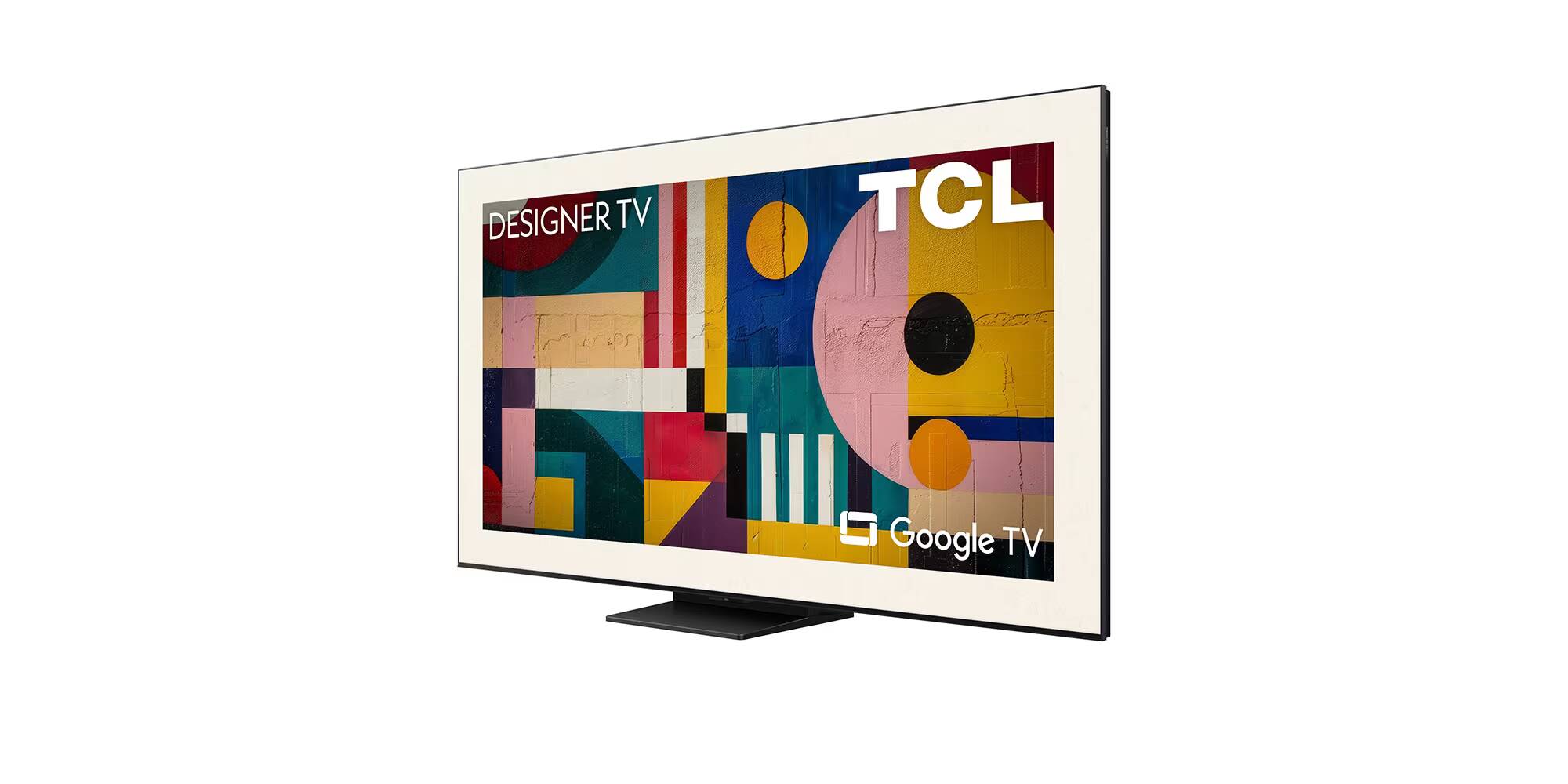 Телевизор TCL Designer с окрашенным экраном и белой рамкой