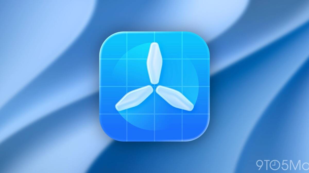 иконка TestFlight с тремя самолетиками внутри голубого квадрата