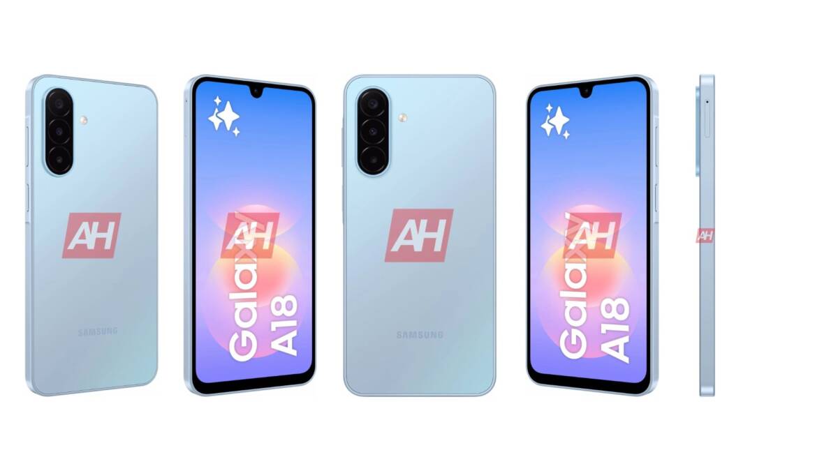 Samsung Galaxy A18 4G три цветных варианта телефона