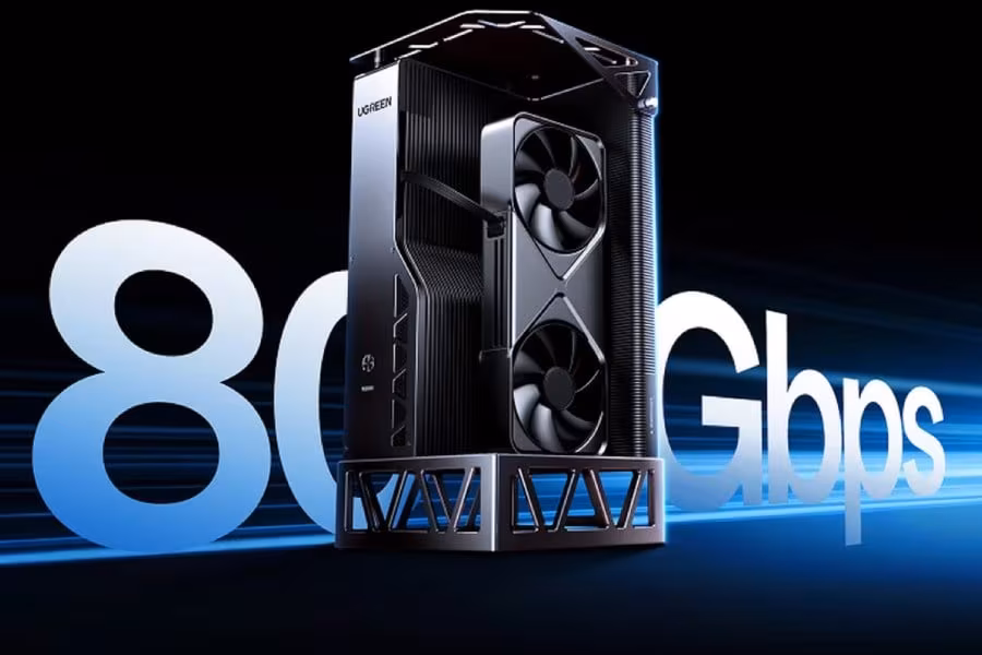 Ugreen показала eGPU-док LinkStation Pro с Thunderbolt 5 и БП на 850 Вт 3 Видеоконтроллер Ugreen LinkStation Pro с двумя вентиляторами