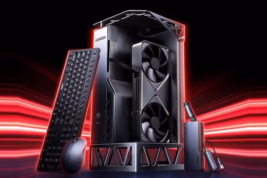 Ugreen показала eGPU-док LinkStation Pro с Thunderbolt 5 и БП на 850 Вт 2 Ugreen LinkStation Pro с видеокартой и клавиатурой