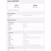 Результаты тестирования Xiaomi M154FF в Geekbench 7