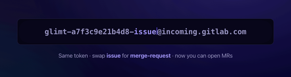 адрес GitLab для отправки и merge request
