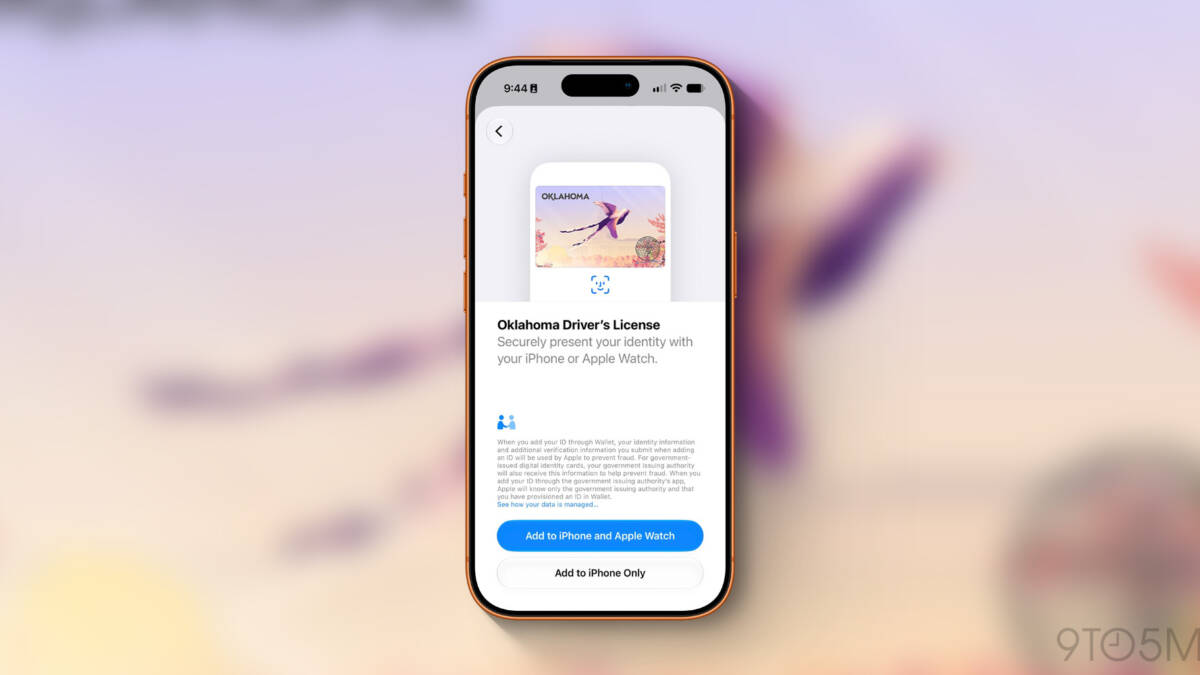 В Оклахоме заработала поддержка водительских прав в Apple Wallet