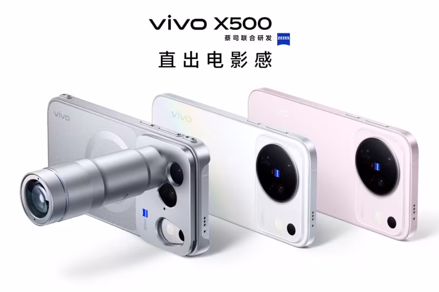 vivo X500 три смартфона камера и дизайн