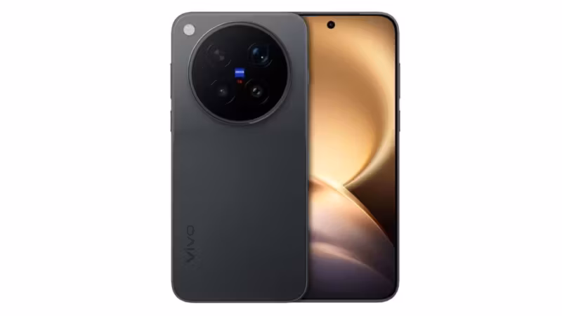 Vivo X500 Pro Max крупный чёрный смартфон с камерами Zeiss