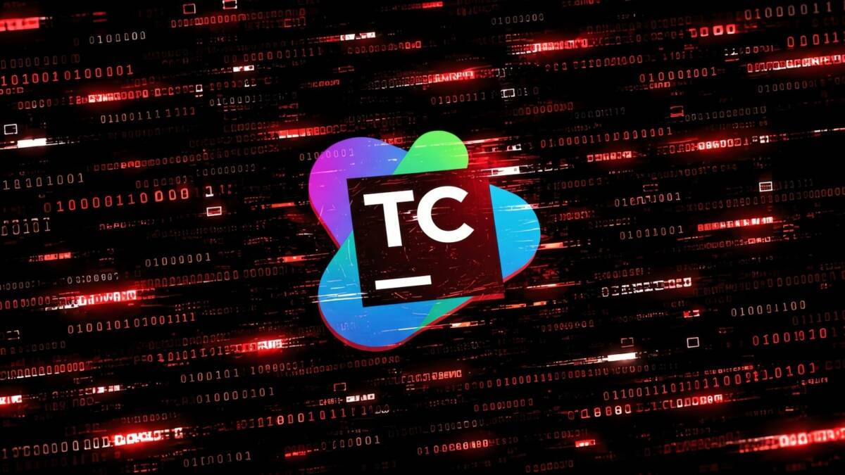 Вымогатели атакуют TeamCity через критическую уязвимость CVE-2026-63077 2 Логотип TeamCity на фоне цифровых данных уязвимости CVE-2026-63077