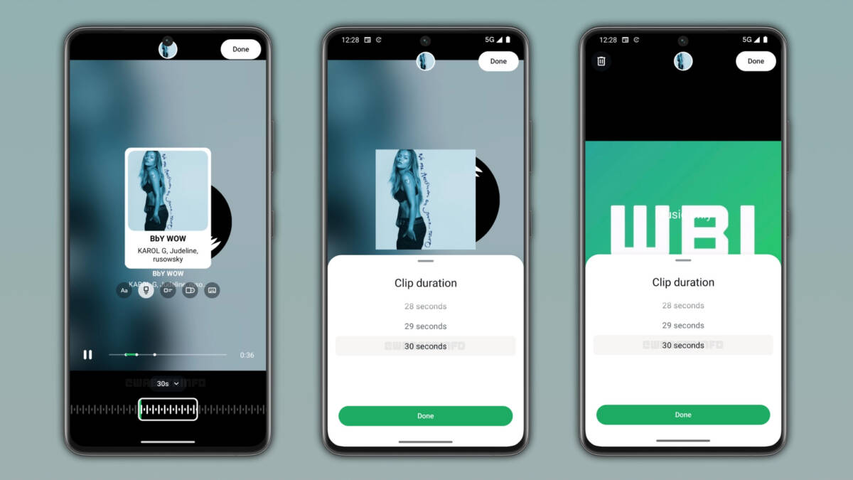 WhatsApp поднял лимит музыки в статусах до 30 секунд