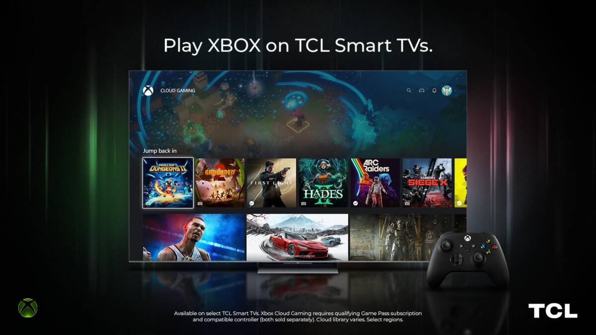 Xbox app появится на TCL TV вместе с новыми правилами Xbox Cloud Gaming