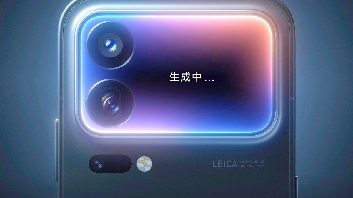 Xiaomi показала дизайн смартфона Xiaomi 18 Pro с задним экраном 1 Задний вид смартфона Xiaomi 18 Pro с дисплеем