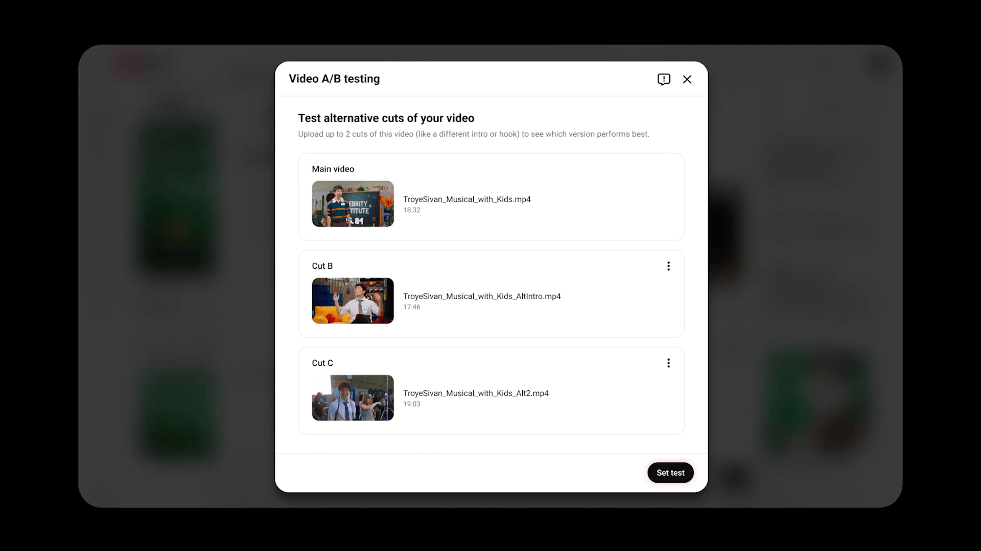 YouTube добавил ИИ-инструменты для тестирования видео и прямых эфиров 6 Тестирование A/B видео YouTube инструментоми