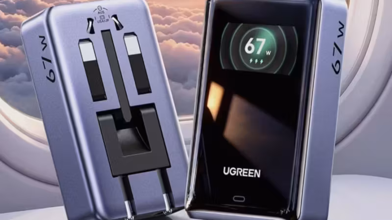 Зарядное устройство Ugreen с экраном и 4 вилками вышло в Китае