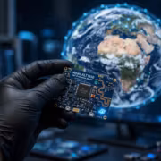 Altair добавит спутниковую связь к чипсетам для LTE-M и 5G 4 Чип Altair ALT1350 IoT Evaluation Board в руке в лаборатории