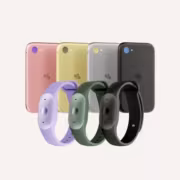 Цветные смартфоны и фитнес-трекеры Amazon по бокам