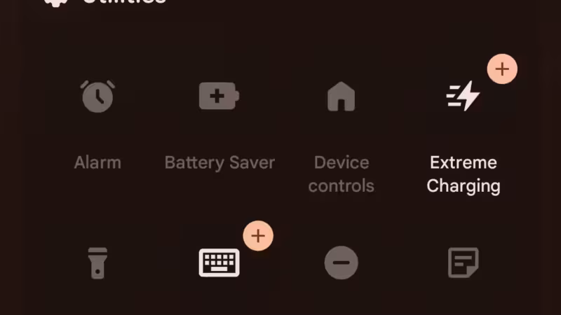 Меню настроек Android 17 QPR3 Beta 1 с плиткой Notes и анимацией Gemini