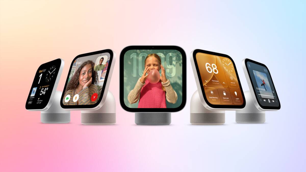 умные часы Apple HomeView показывают время и температуру