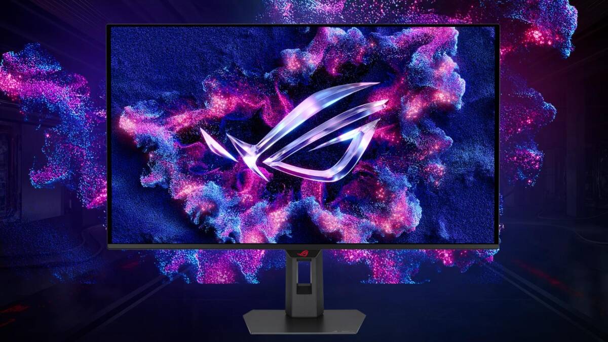 Монитор Asus с ярким изображением и логотипом ROG