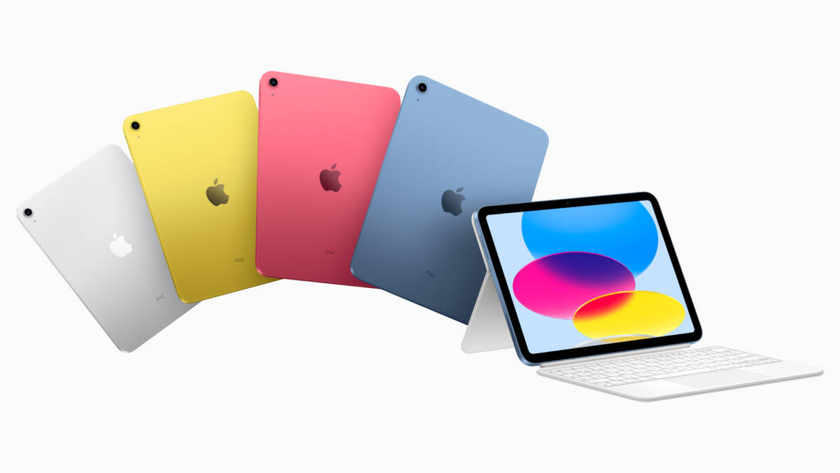 Цветные iPad в разные цвета с задней стороны