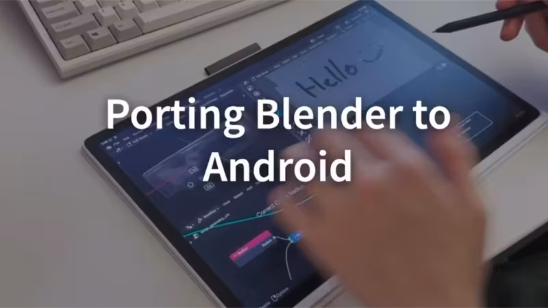 Приложение для 3D-моделирования Blender выйдет на Android в первой половине 2027 года 4 Планшет с интерфейсом Blender для Android, рука и стилус