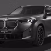 BMW X3 M50 xDrive 2027 получил 443 л.с. и разгон до 100 км/ч за 4,4 секунды 10 Черная электромобиль BMW X3 M50 с решетками радиатора