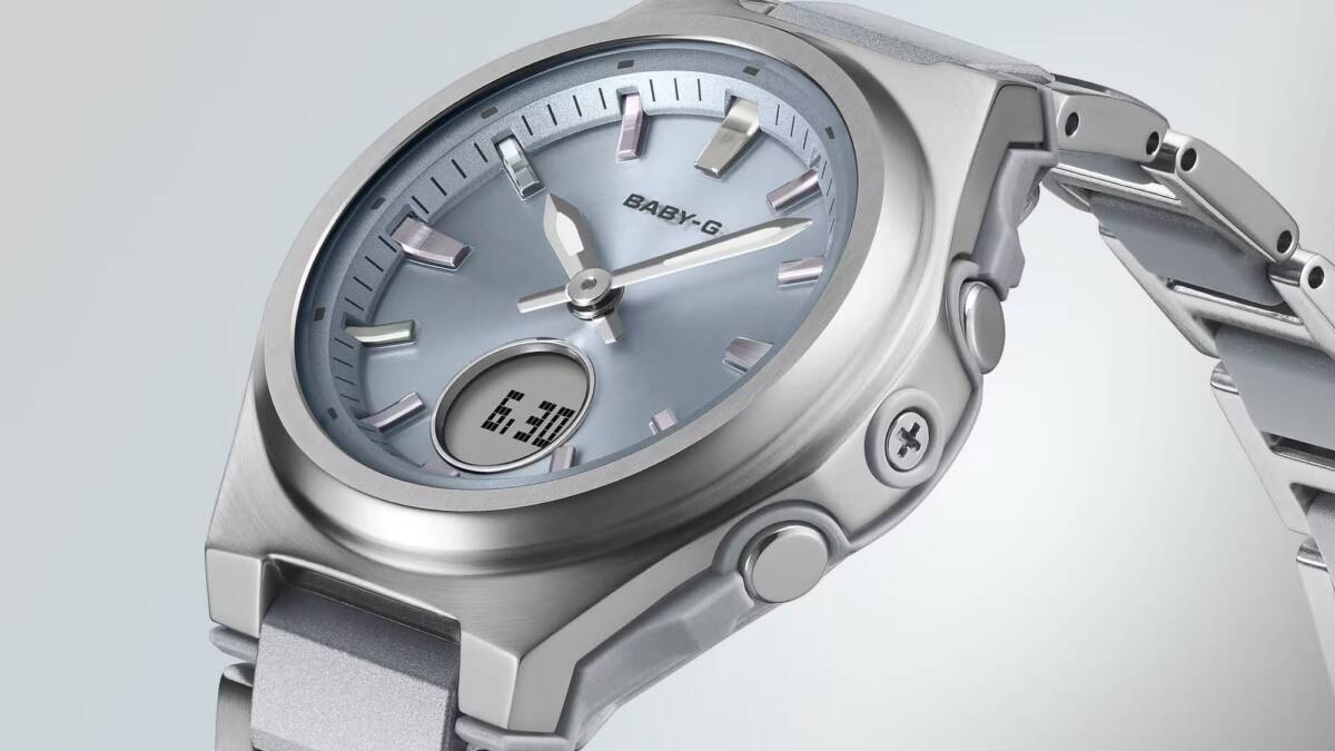 Часы Casio Baby-G BGA-3000 серебристые стальные